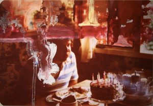 Emily Geen, BFA’12, Happy Birthday, oil paint on inkjet print, 42" x 60", UBC Okanagan Public Art Collection